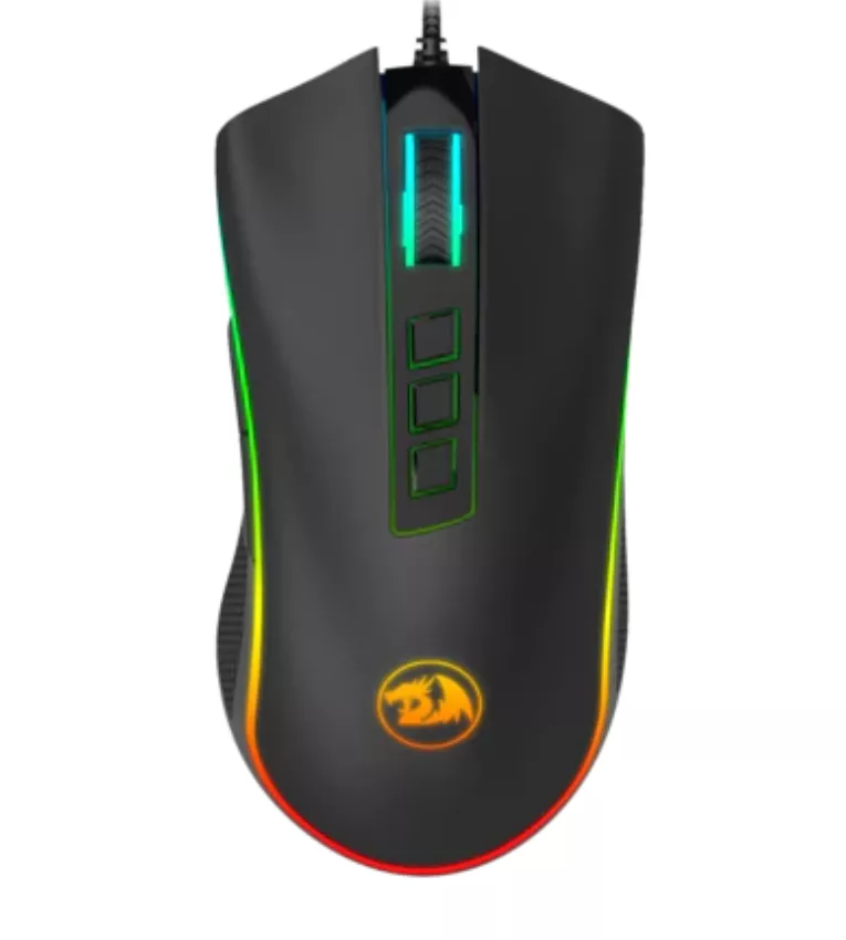 ماوس الألعاب Redragon COBRA M711-FPS بلا عيوب ، مفتاح بصري LK ، ماوس ألعاب 24000 ديسيبل متوحد الخواص ، 16.8 مليون إضاءة خلفية RGB