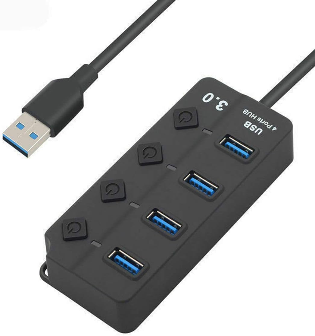 موزع USB 3.0 موزع يو اس بي 4 منافذ 5 جيجابت في الثانية USB فائق السرعة 30 سم 303