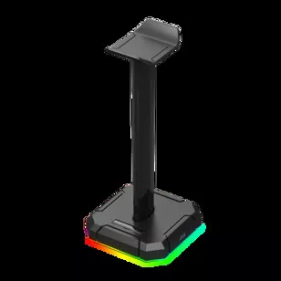 حامل سماعة راس Redragon HA300 Sceptre Pro بإضاءة خلفية RGB مع مداخل usb 