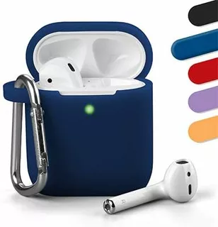 كفر ايربودز مضاد للصدمات من السيليكون غطاء جل لحمل Apple Airpods